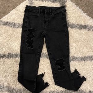 American Eagle High Rise Black Jeggings